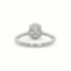 Miniature : Bague de fiançailles classique diamant ovale 2 carats or blanc vidéo PIRMA Paris