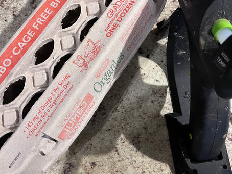 DIY Roses made from egg cartons