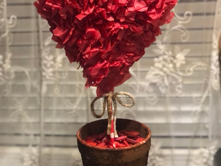 DIY Heart Topiary