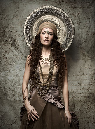 Top model on Profoto studio lights for cinematic professional photographer Terhi Ylimäinen