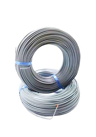 Miniatura: 100 Metros Cabinho Flexível Bitola 22awg = 0,30mm Cor CInza 70° 300V Cobre NU