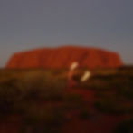 Martian fire spinning in Uluru