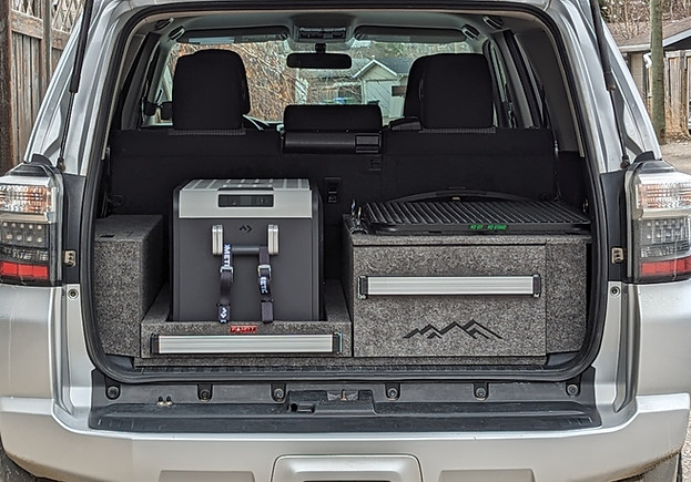 Fahrt Systems cargo management system inside a 5th Gen Toyota 4Runner for the ultimate overland expedition