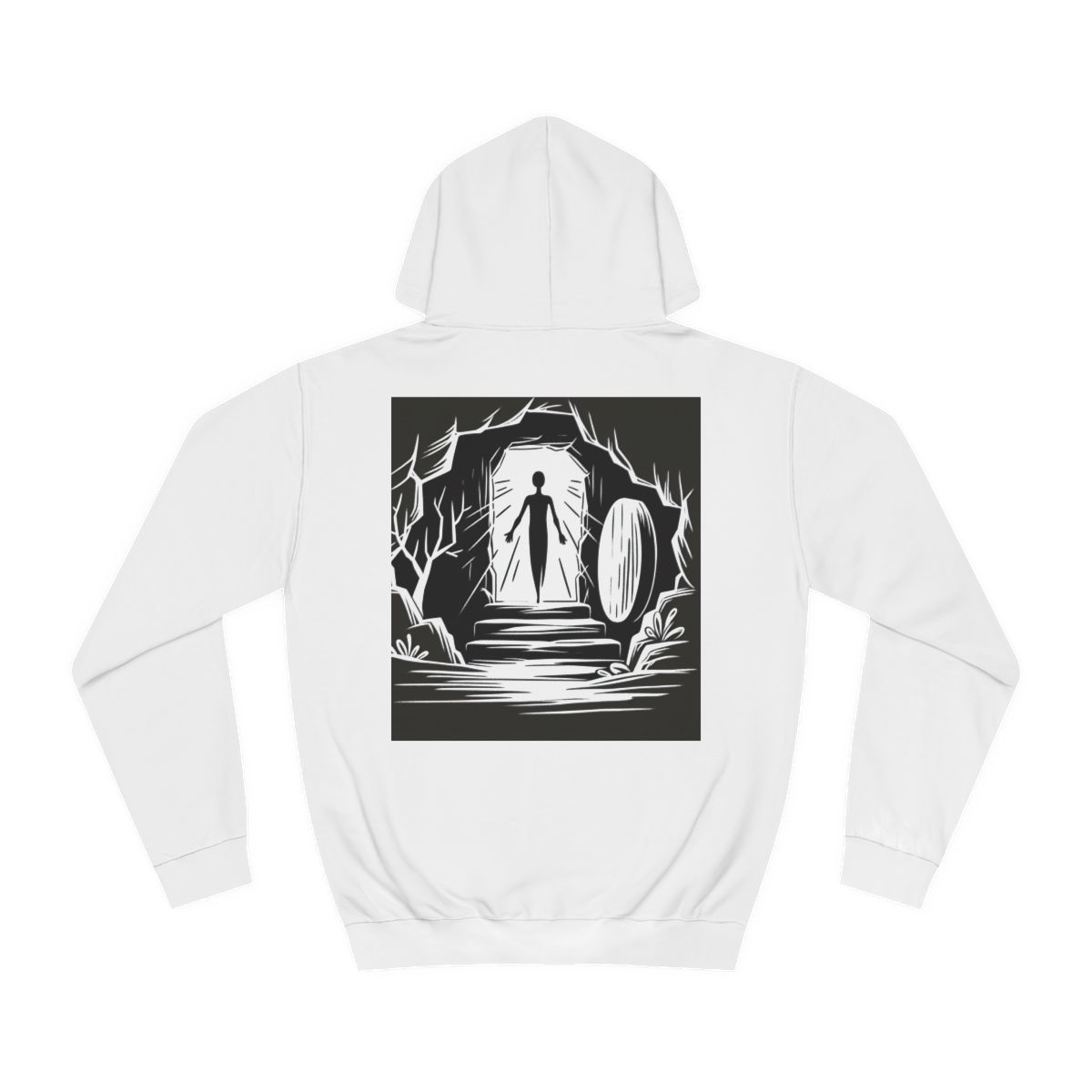 Christian Unisex College Hoodie - Ultimate Plot Twist 1 Corinthians 15:55-57