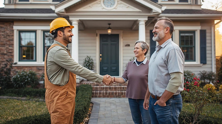 construction workers shaking hands with homeowners in front of a restored house (1).jpg