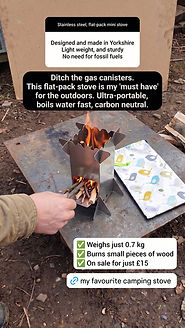 mini stove - flat pack rocket stove