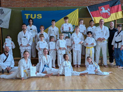 Erfolgreiche Kup-Prüfung und starke Turnierergebnisse für Taekwondo TuS Celle