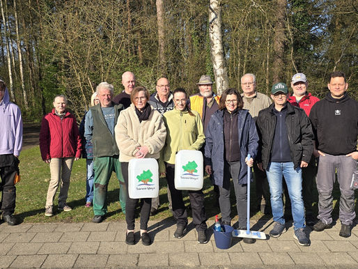 Frühjahrsputz des Fördervereins Faßberg im Gemeindegebiet