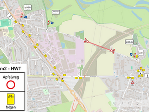 Sperrung des Apfelwegs ab 5. Januar – Umleitung für Fahrradverkehr