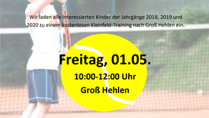 Tennisregion Südheide bietet Schnuppertraining für Jahrgänge 2018–2020