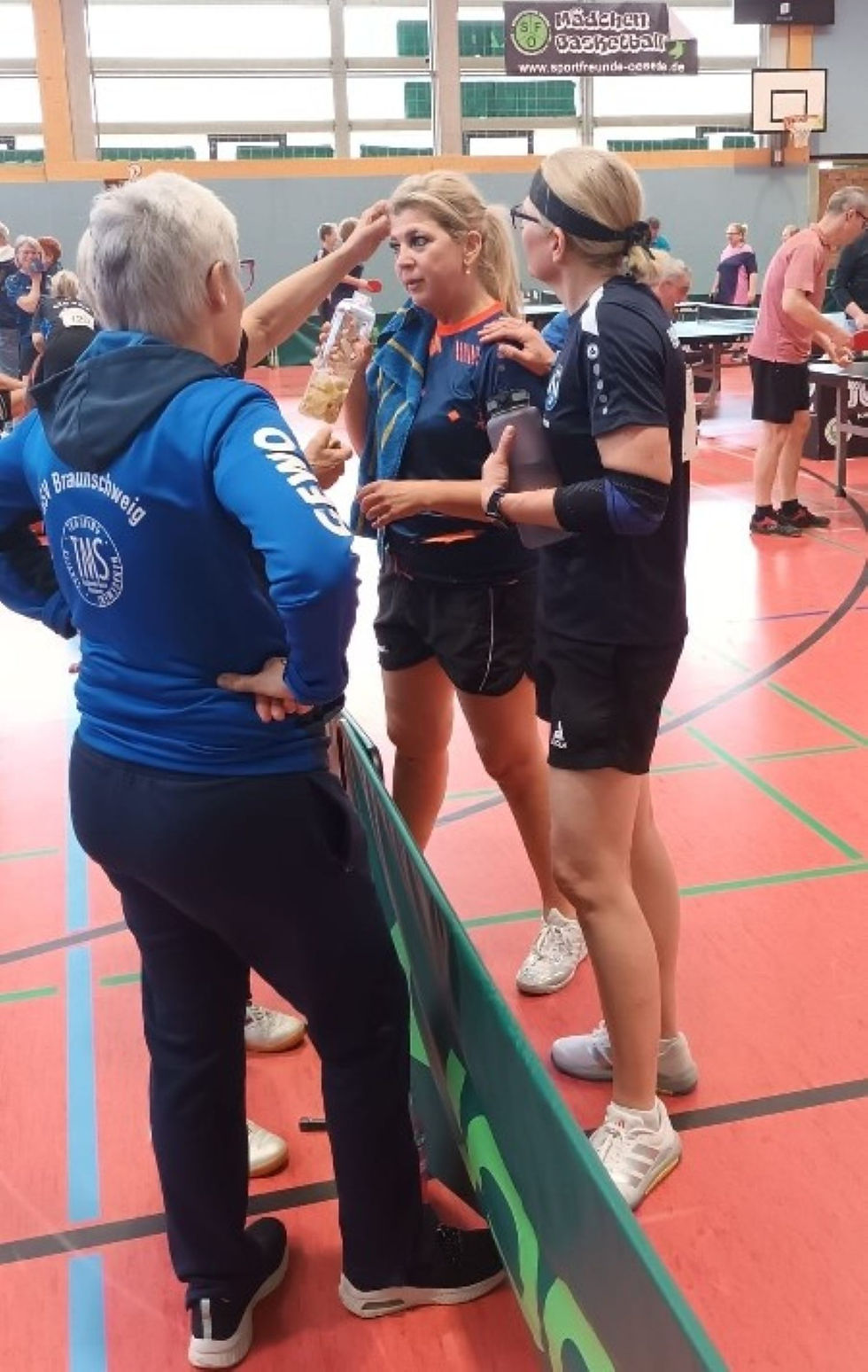 Landesmeister im Doppel: Tanja Rittierott und Simnoe Hohls (v.li. nach re.)