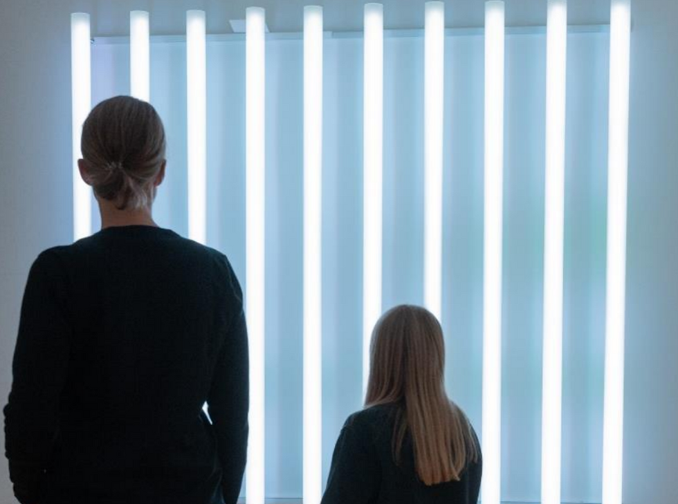 Daniel Hausig, Wetterleuchten #9, 2025 Rauminstallation. Foto: Andrea Seifer