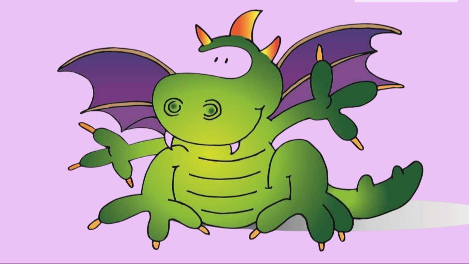 Zeichentrickdrache