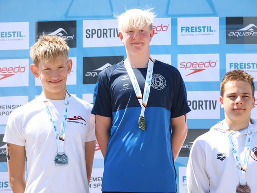 Silber für Lasse Palle Phielipeit bei den Deutschen Meisterschaften im Freiwasserschwimmen