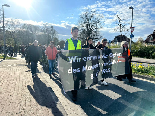 Gedenkveranstaltung zum Massaker von Celle am 08. April