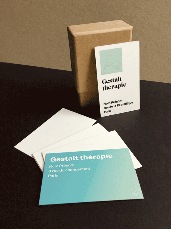 Exemple de carte de visite possible