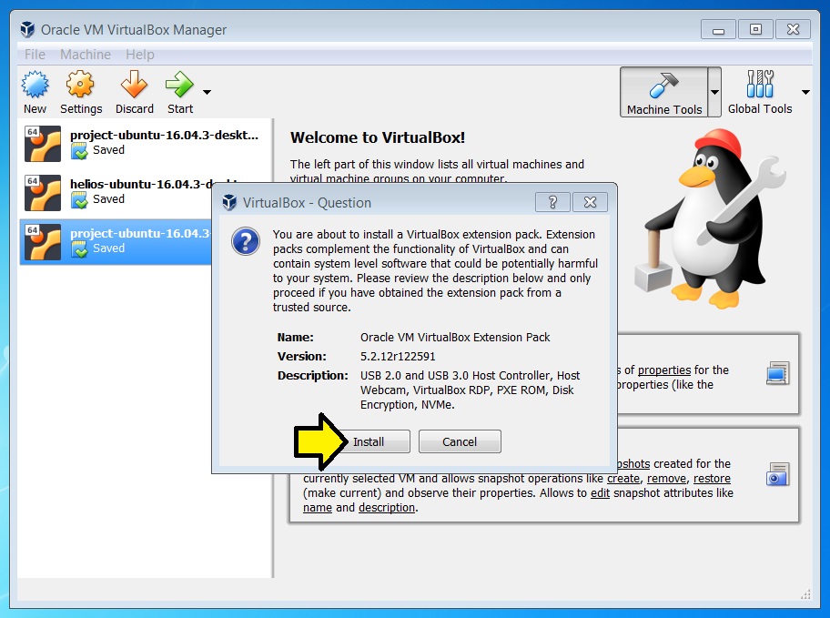 oracle vm virtualbox extension pack download windows 7