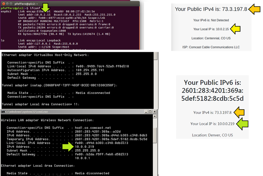 Ip машины virtualbox