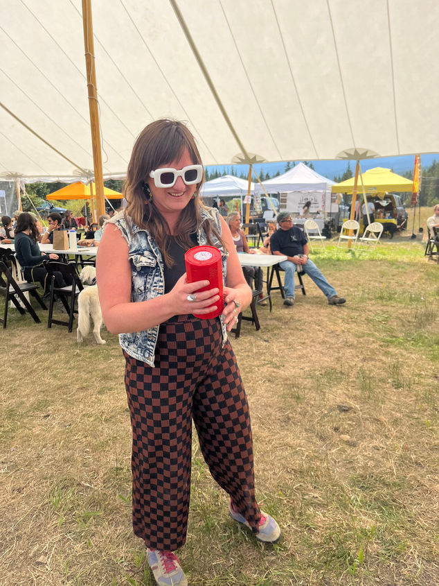 Bekah, Festival Organizer, Enjoys a Moment With That Glorious Bubble Machine