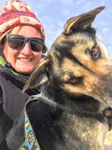 Bekah With The Sled Dog Eden That She Would Adopt :)
