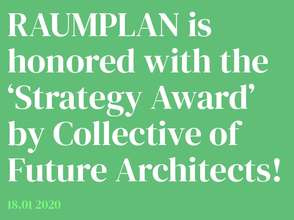 Raumplan receives its first Award!