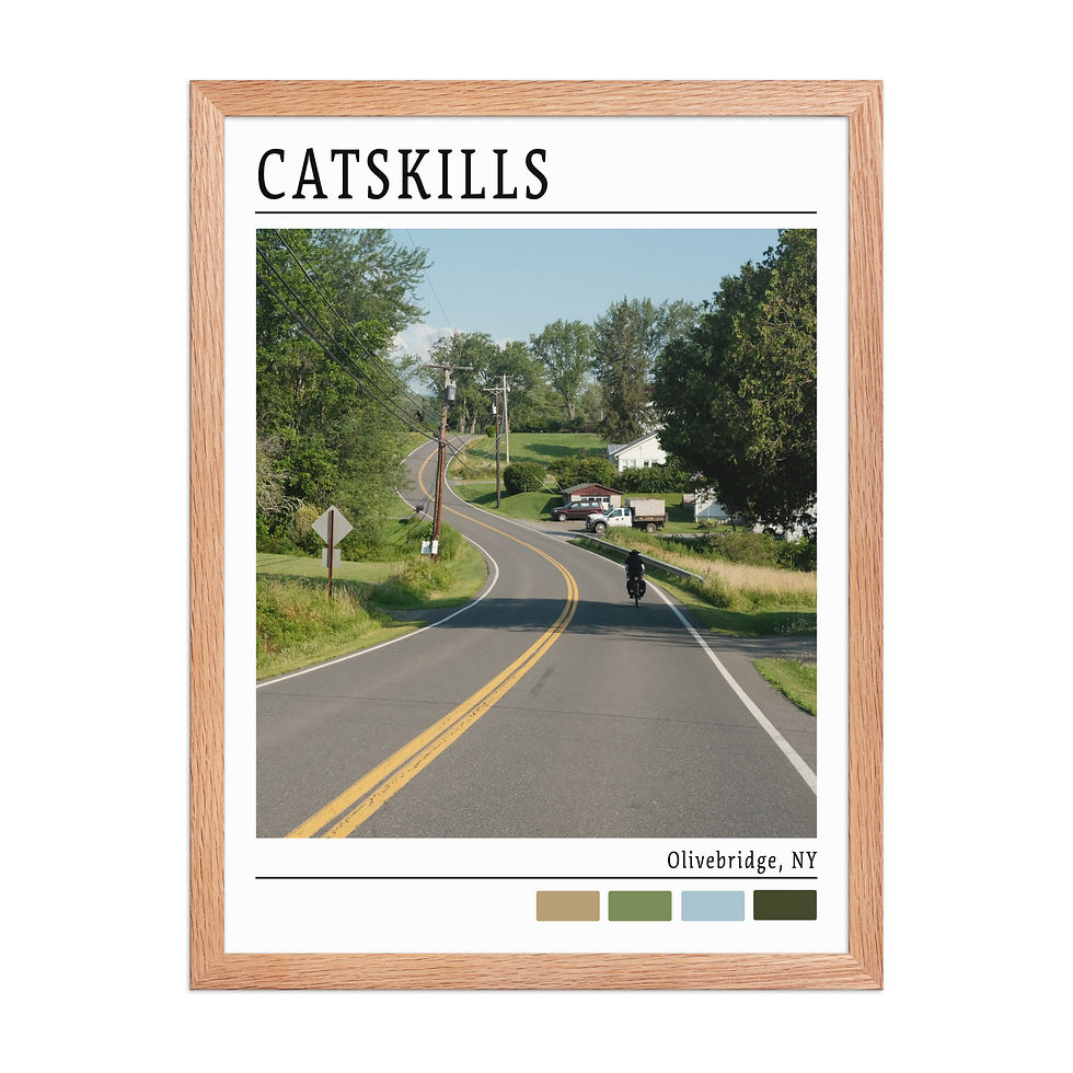 Catskills Bike Tour Framed Print