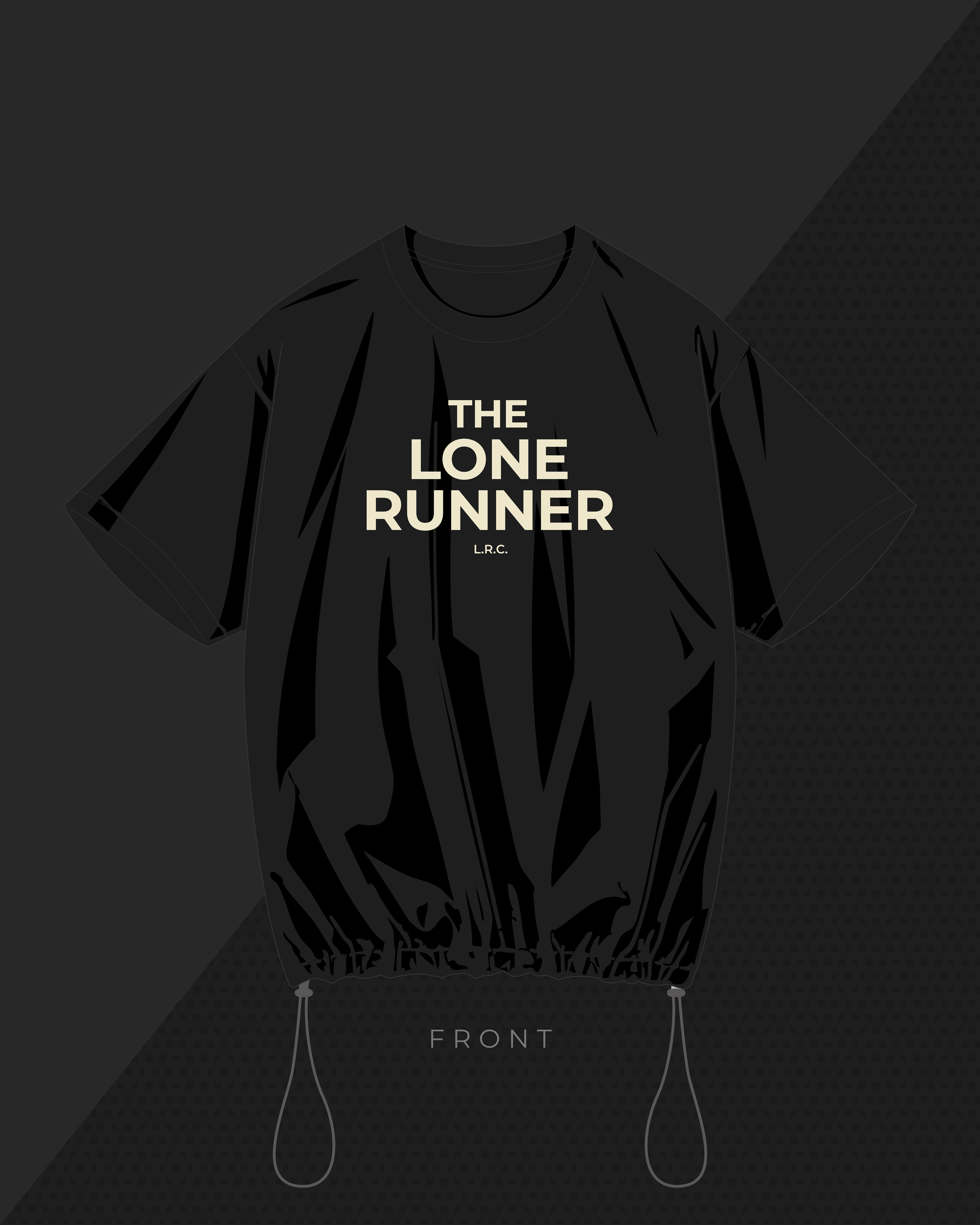 THE LONE RUNNER Rest Day Tee Black/Cream