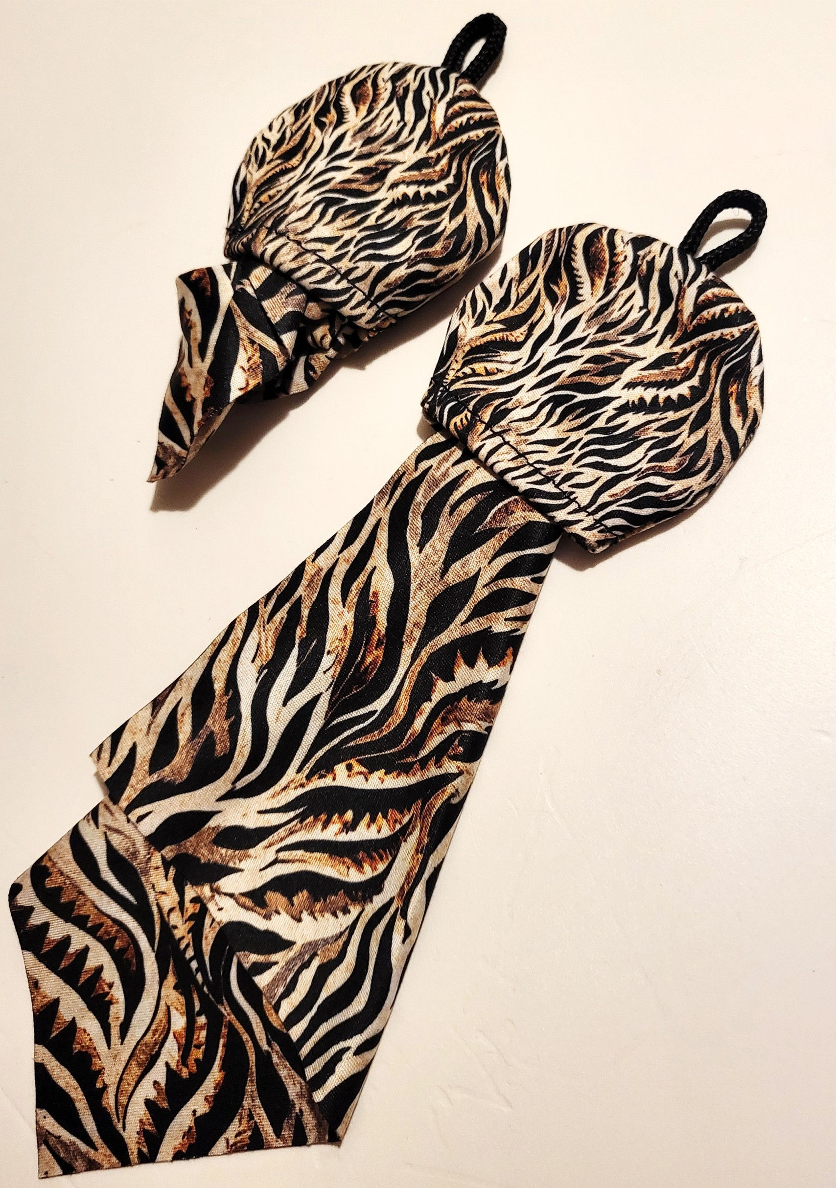 Tiger stripe keychain cloth