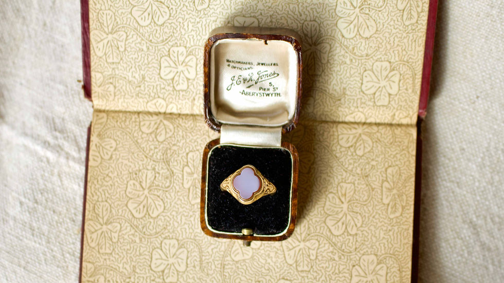 Victorian Banded Carnelian Signet Ring