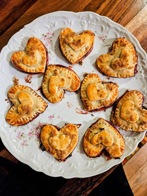 Easy Peasy Heart-Shaped Cherry Hand Pies 🍒❤️