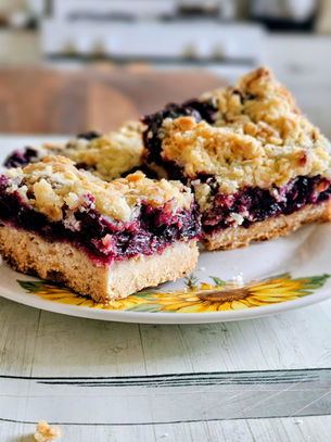Cherry Blueberry Shortbread Bars