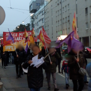 AUSTRIA - Combative demonstration on the International Day against Violence against Women