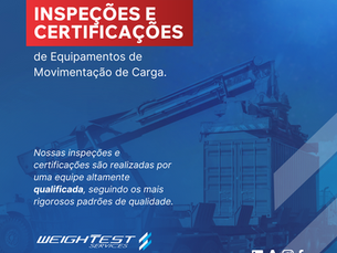Inspeções e Certificações de Equipamentos de Movimentação de Carga: Garantindo sua Segurança!
