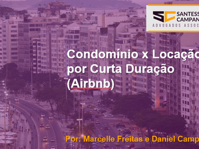 Condomínio x Locação por Curta Duração (Airbnb)