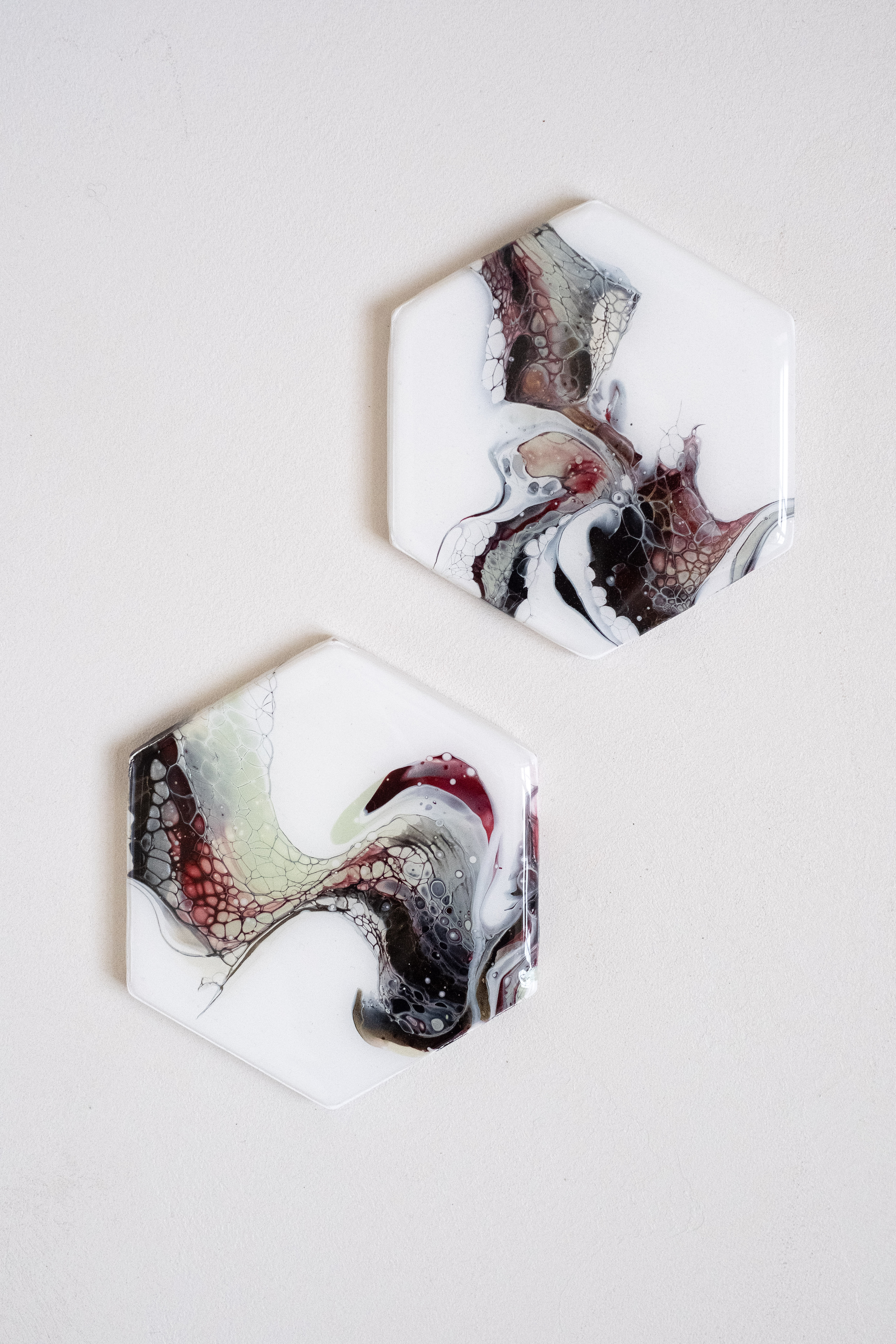Set of 2 coasters "Cool air"