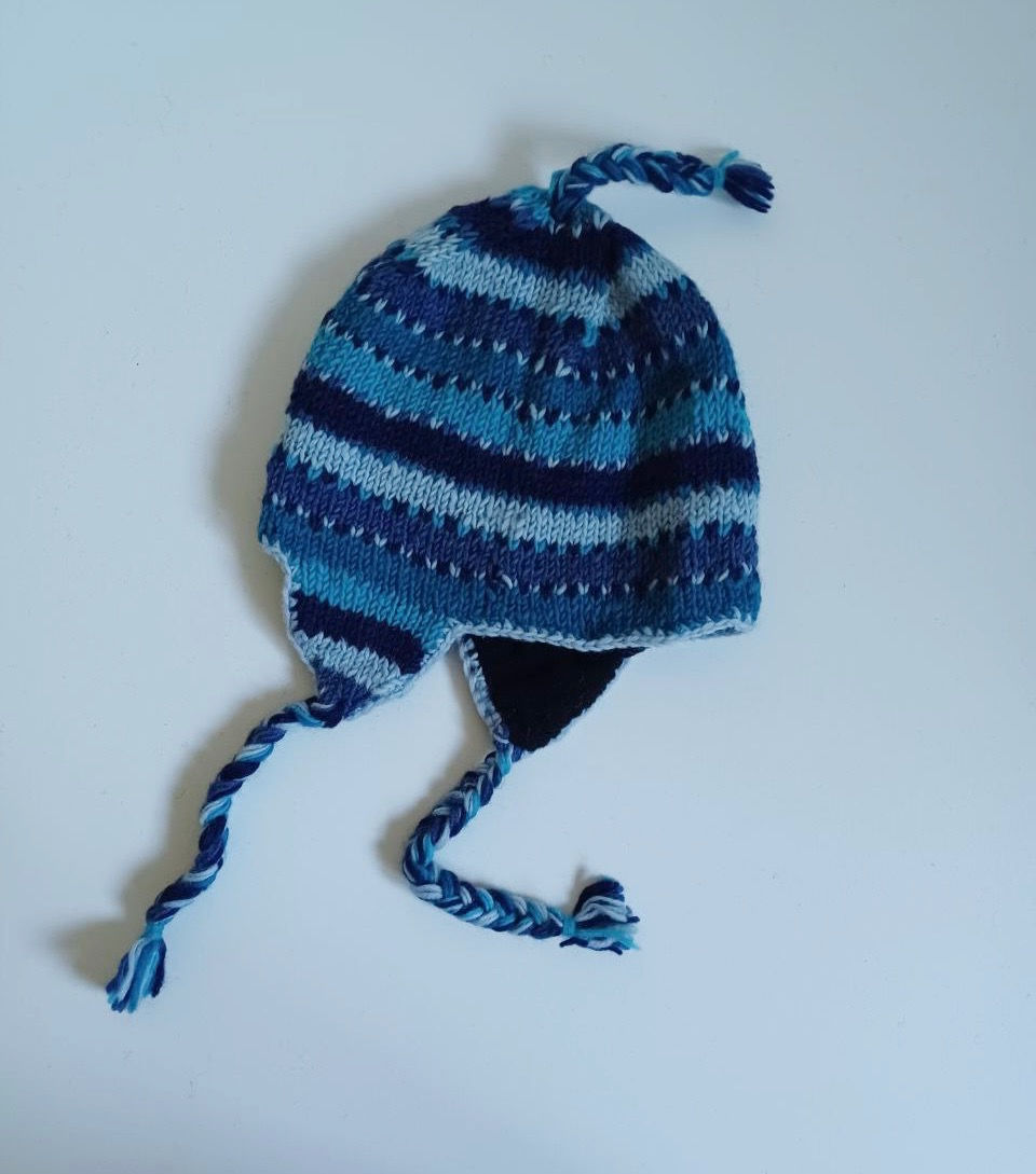 Mütze Peru blau Kinder