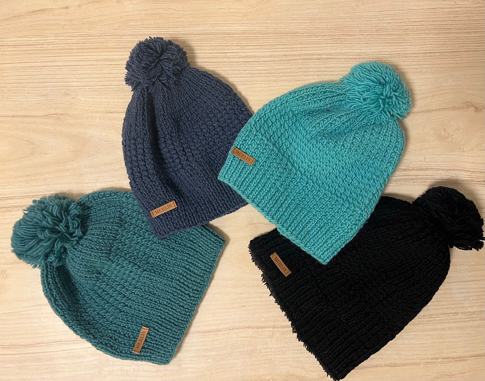 Hübsche Mütze aus weicher Merinowolle