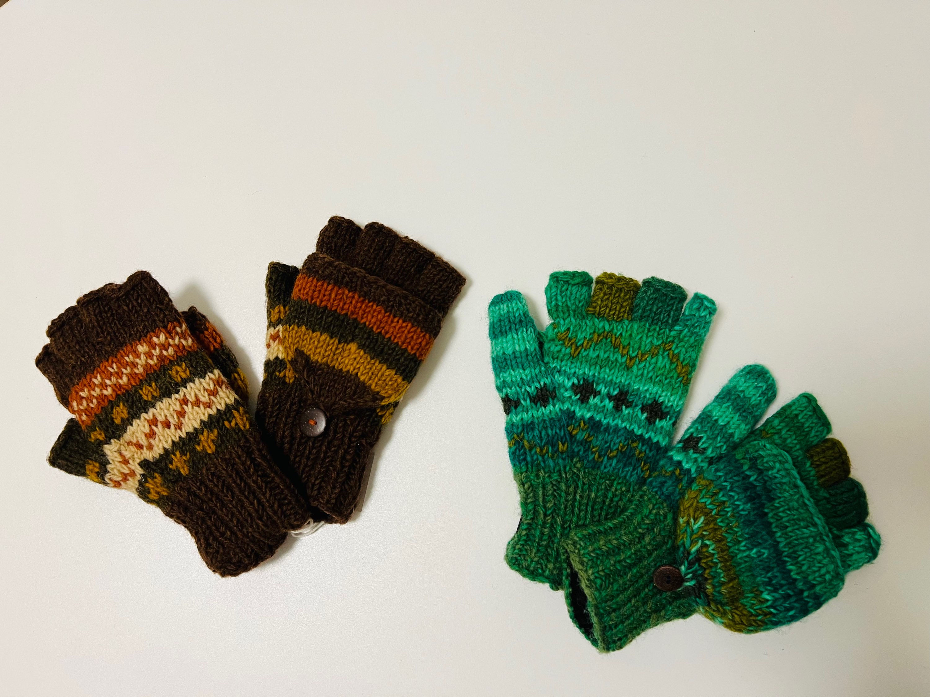 Handschuhe kurze Finger mit Kappe, um Fausthandschuhe hinzuzaubern