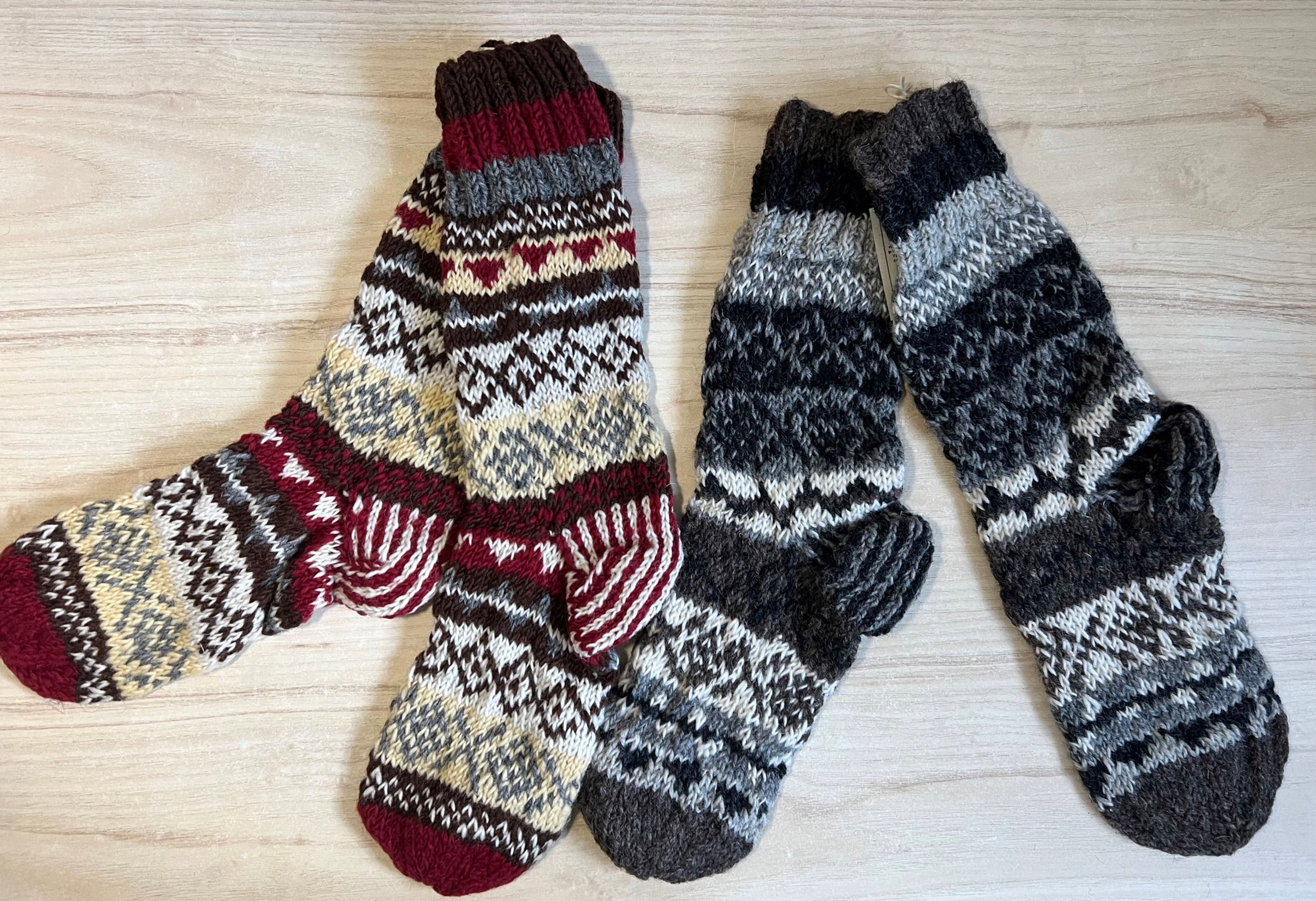 Ultra warme Socken aus Wolle 