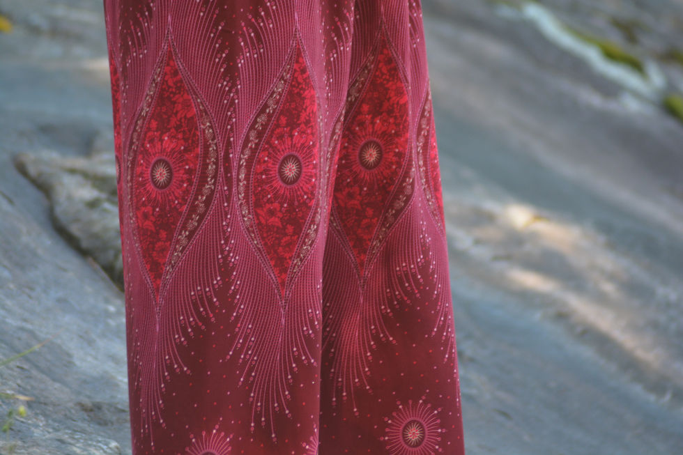 Miniaturbild: Herrlich leichte Palazzo Hose mit Muster oder uni einfarbig 