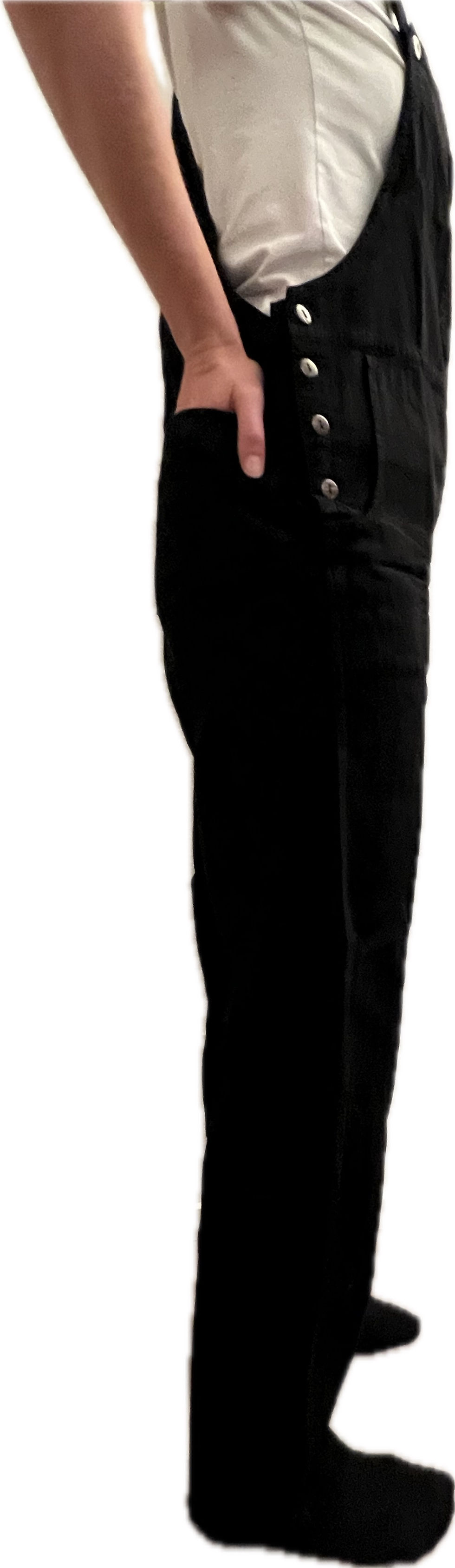 Miniaturbild: Modische Latzhose hochgeschnitten mit coolen Extras