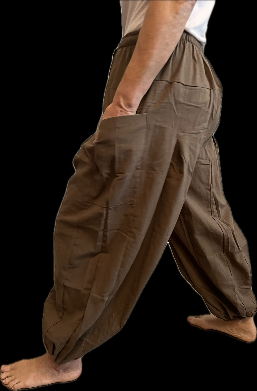 Miniaturbild: Bequeme Baumwollhose mit Taschen in olive, braun, beige, bordeaux und schwarz 🙌