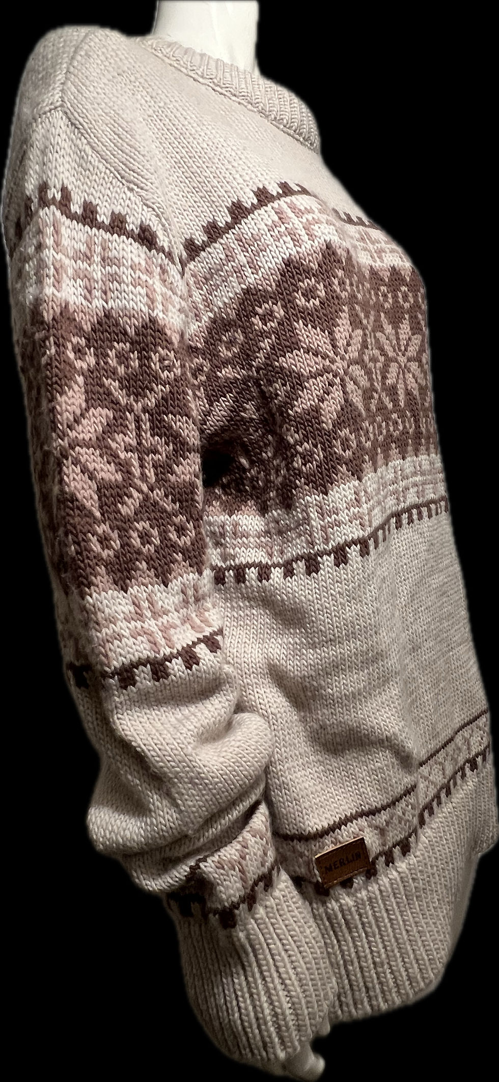 Ulra weicher Pulli ,Dario’ aus Merinowolle mit nordischem Musters