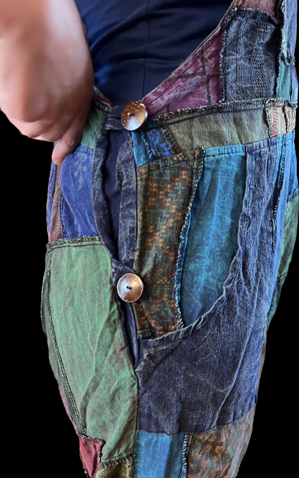 Miniaturbild: Patch Latzhose mit Taschen 