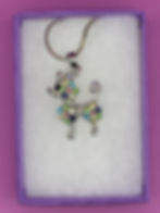 Multi-Colored Poodle Necklace