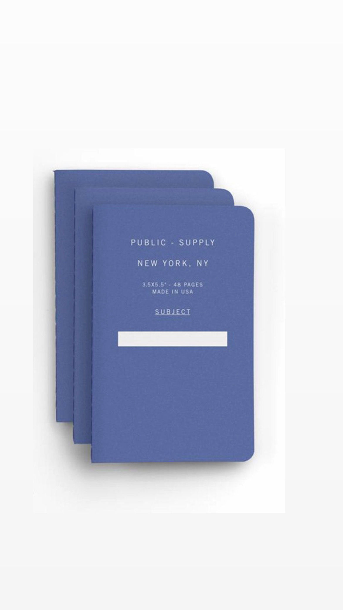 Public-Supply - Embossed Pocket Notebook