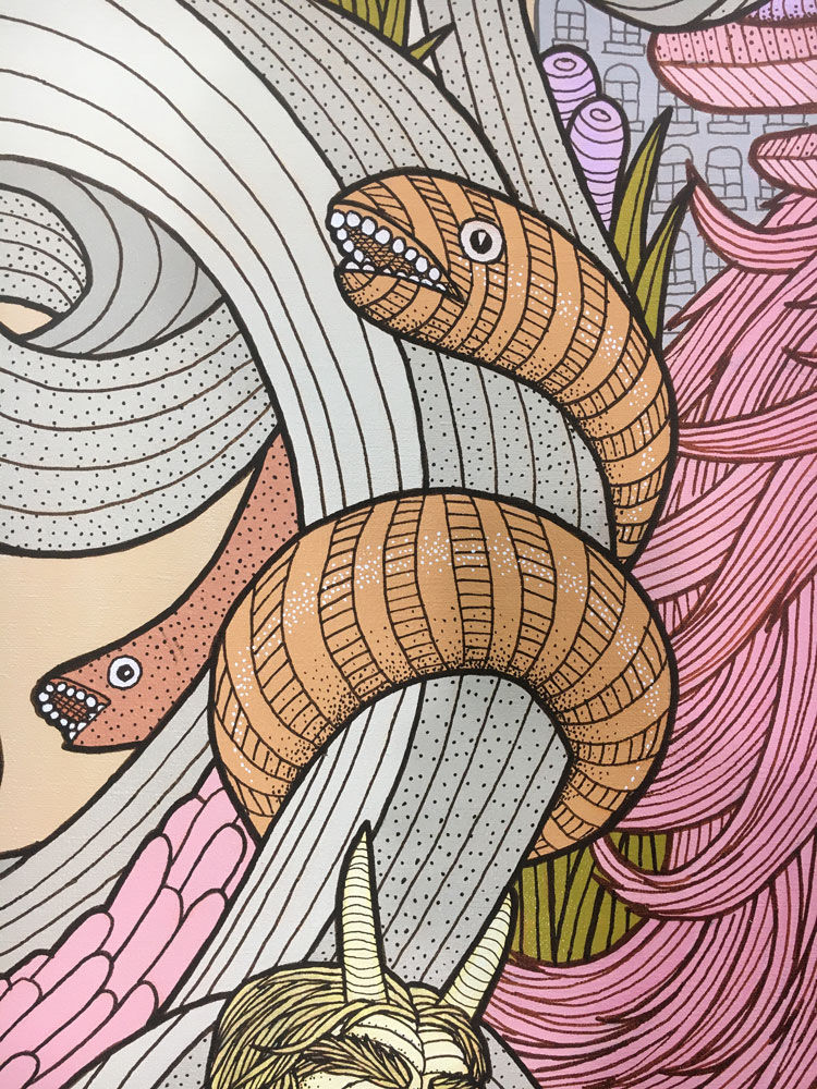 Thumbnail: CHUBBY PEGASUS • 72"x72" • $7500