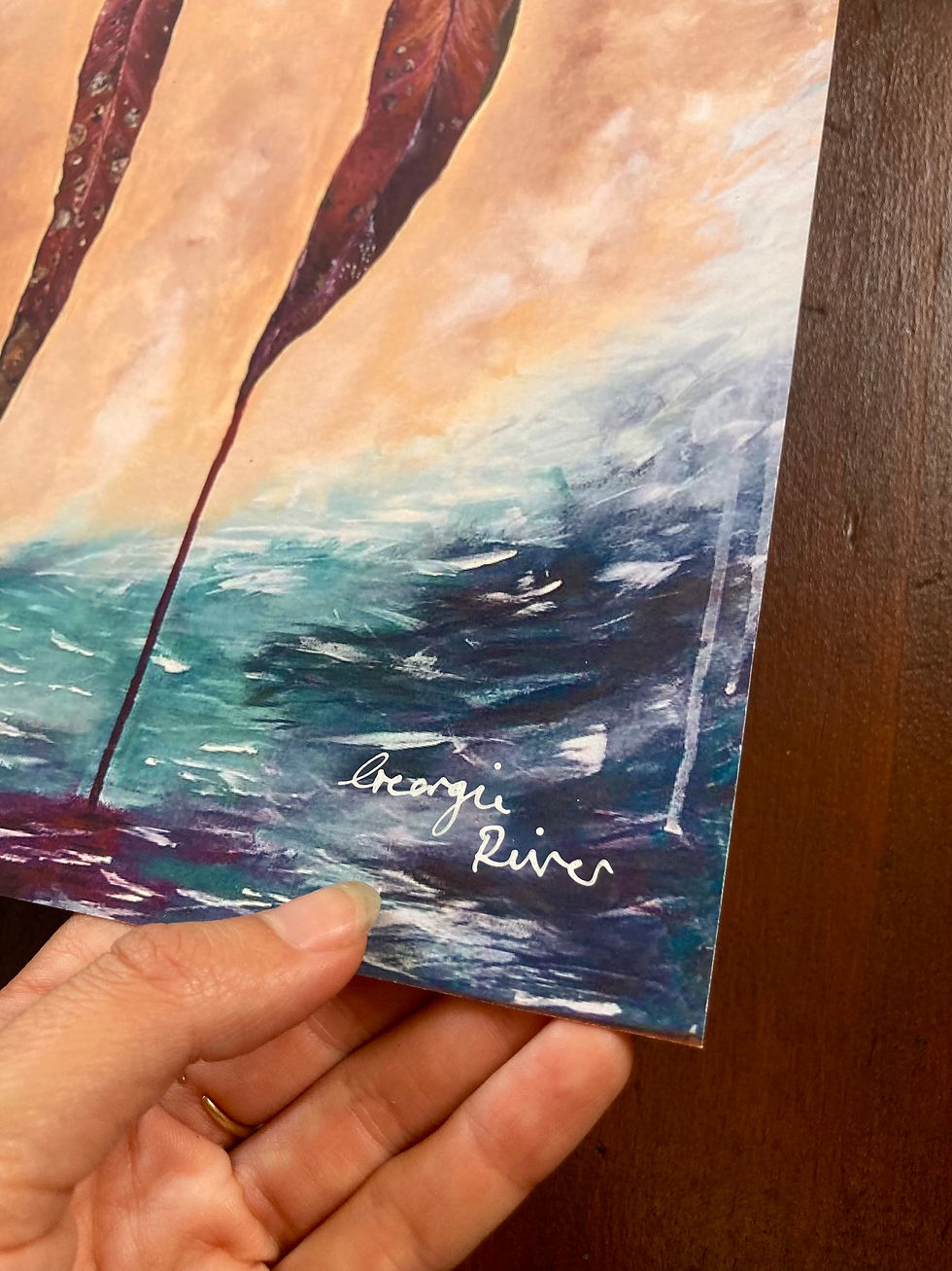 Thumbnail: 'Land Meets Ocean' Cotton Rag Print
