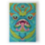 Thumbnail: BLUE FACE  • 36" x 54" • $3000