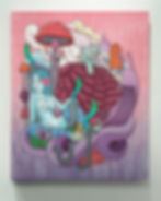 Thumbnail: SNAIL LADY • 24"X 30"  • $2000